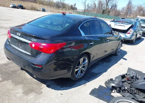 2015 Infiniti Q50 Premium from USA, damaged, VIN JN1BV7AR2FM416586